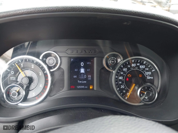 2020 Ram 2500 Big Horn with VIN 3C6UR5DL9LG159759, listed as a IAAI auction lot 41625645 with 125,595 mi miles. Bid and sale history available at carsss.com. Image 7.