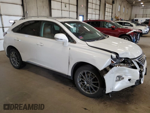 2015 Lexus RX 350 with VIN 2T2BK1BAXFC336070, listed as a Copart auction lot 53884185 with 118,069 mi miles and Salvage Title. Bid and sale history available at DreamBid. Image 4.