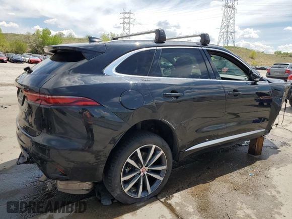 2023 Jaguar F-Pace S with VIN SADCJ2EX6PA705096, listed as a Copart auction lot 56425555 with 44,105 mi miles and Salvage title. Bid and sale history available at DreamBid. Image 3.
