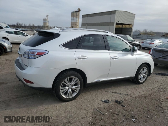 2010 Lexus RX 450h with VIN JTJBC1BA0A2016911, listed as a Copart auction lot 42614515 with 169,490 mi miles and Salvage title. Bid and sale history available at DreamBid. Image 3.