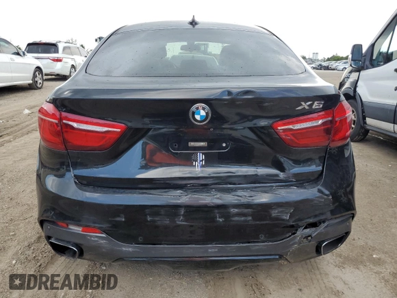 2015 BMW X6 xDrive35i with VIN 5UXKU2C50F0F94731, listed as a Copart auction lot 61715033 with 101,886 mi miles. Bid and sale history available at carsss.com. Image 6.
