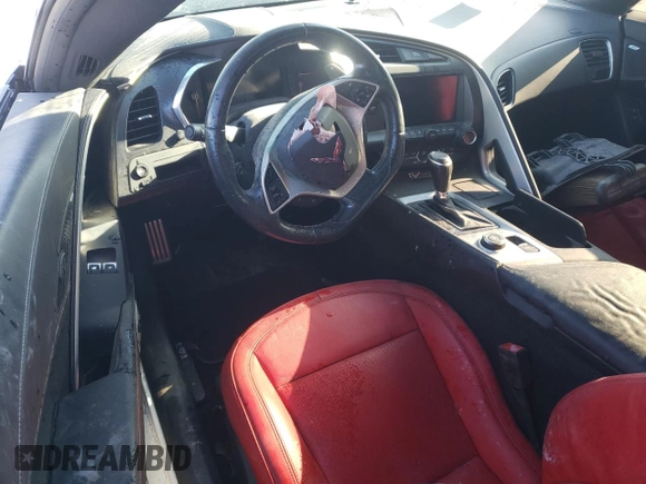 2017 Chevrolet Corvette Z51 1LT with VIN 1G1YH2D70H5103344, listed as a Copart auction lot 84568344 with 0 mi miles and Salvage Title. Bid and sale history available at carsss.com. Image 8.
