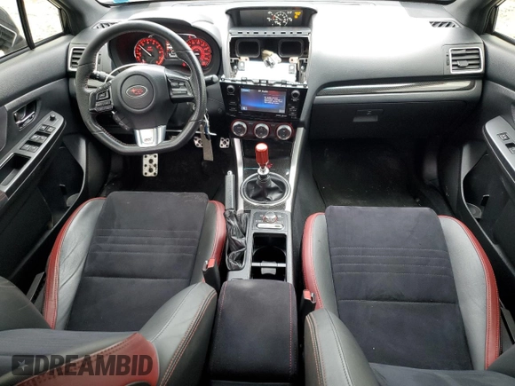 2016 Subaru WRX STI with VIN JF1VA2M61G9834190, listed as a Copart auction lot 46001215 with 140,473 mi miles and Salvage title. Bid and sale history available at DreamBid. Image 8.
