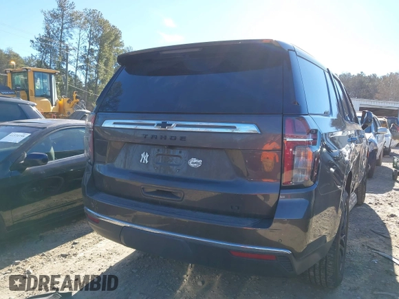 2021 Chevrolet Tahoe LT with VIN 1GNSCNKD6MR101324, listed as a IAAI auction lot 41369514 with 65,960 mi miles and . Bid and sale history available at DreamBid. Image 4.