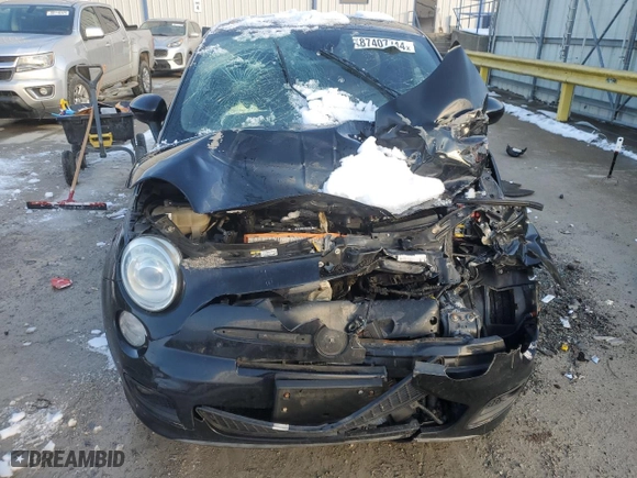 2014 FIAT 500 Sport with VIN 3C3CFFBR6ET223054, listed as a Copart auction lot 87407744 with 126,765 mi miles and Salvage Title. Bid and sale history available at carsss.com. Image 5.