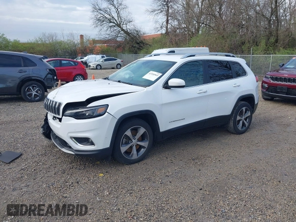 2019 Jeep Cherokee Limited with VIN 1C4PJLDB9KD469835, listed as a IAAI auction lot 41950965 with 80,576 mi miles. Bid and sale history available at carsss.com. Image 15.