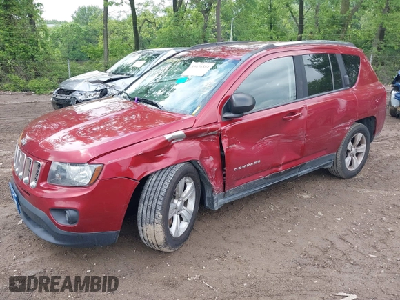 2014 Jeep Compass Sport with VIN 1C4NJDBB8ED799048, listed as a IAAI auction lot 39434584 with 119,507 mi miles. Bid and sale history available at carsss.com. Image 2.