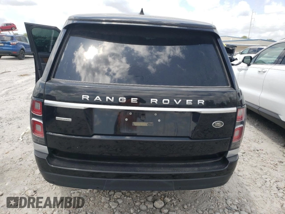 2018 Land Rover Range Rover with VIN SALGS5RE5JA514662, listed as a Copart auction lot 57466495 with 48,250 mi miles and Salvage title. Bid and sale history available at DreamBid. Image 6.