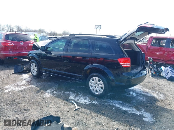 2017 Dodge Journey SE z VIN 3C4PDCAB2HT698940, wystawiony jako IAAI lot #41843176 z przebiegiem 141 499 mil mil oraz . Historia ofert i sprzedaży dostępna na DreamBid. Obrazek 3.