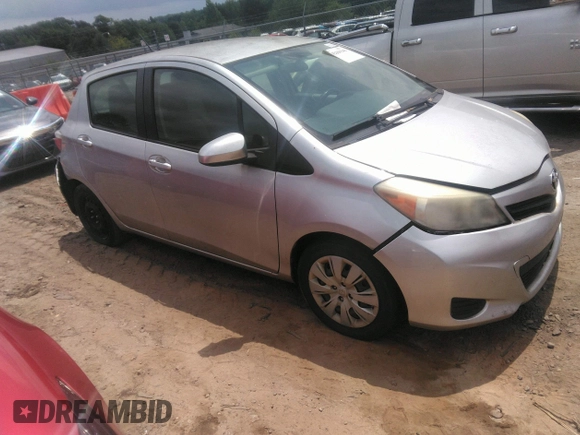 2012 Toyota Yaris L with VIN JTDKTUD35CD531056, listed as a IAAI auction lot 42169341 with 114,955 mi miles. Bid and sale history available at carsss.com. Image 1.