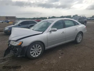 2009 Hyundai Azera GLS with VIN KMHFC46D89A360798, listed as a Copart auction lot 60381093 with 151,626 mi miles and Salvage Title. Bid and sale history available at carsss.com. Image 1.