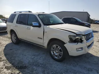 2007 Ford Explorer Limited with VIN 1FMEU65847UB60912, listed as a Copart auction lot 45400465 with 190,875 mi miles and Salvage title. Bid and sale history available at DreamBid. Image 4.