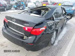 2017 Infiniti Q50 3.0t Premium with VIN JN1EV7AP6HM736699, listed as a IAAI auction lot 41583979 with 1 mi miles. Bid and sale history available at carsss.com. Image 4.