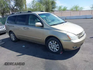 2006 Kia Sedona LX with VIN KNDMB233X66069684, listed as a IAAI auction lot 41997424 with 191,982 mi miles. Bid and sale history available at carsss.com. Image 1.