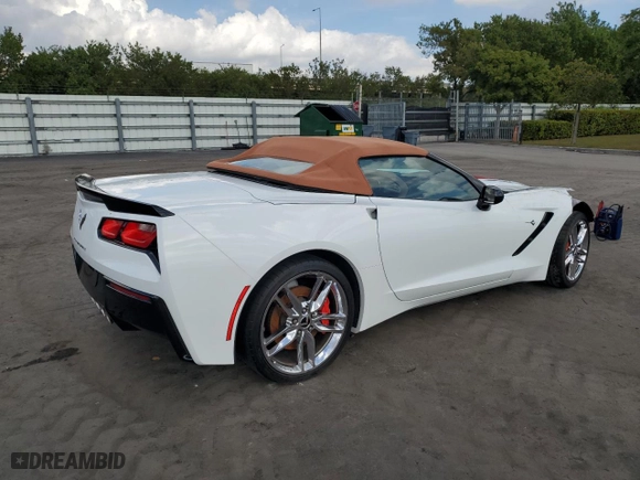 2014 Chevrolet Corvette Stingray Z51 3LT with VIN 1G1YL3D79E5129327, listed as a Copart auction lot 86066354 with 0 mi miles and Non Repairable. Bid and sale history available at carsss.com. Image 3.