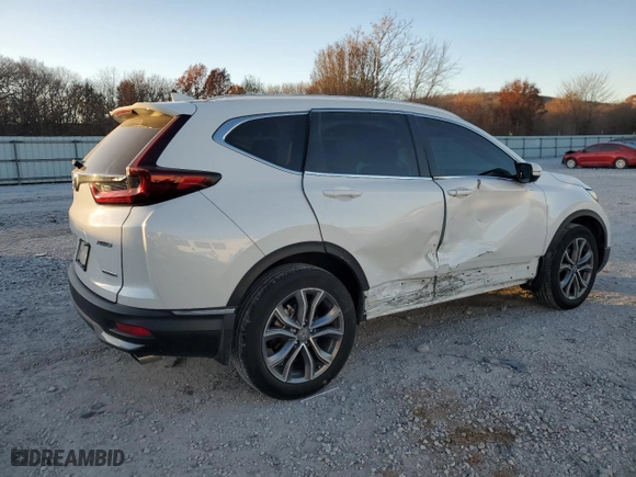 2021 Honda CR-V Touring with VIN 2HKRW2H91MH638786, listed as a Copart auction lot 83678304 with 22,219 mi miles and Salvage Title. Bid and sale history available at carsss.com. Image 3.