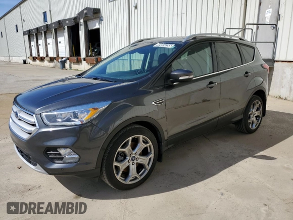 2019 Ford Escape Titanium with VIN 1FMCU9J91KUA15536, listed as a Copart auction lot 49584235 with 158,014 mi miles and Clean Title. Bid and sale history available at carsss.com. Image 1.