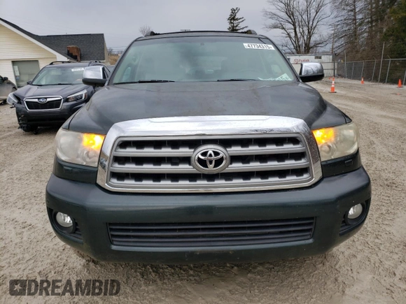 2008 Toyota Sequoia Platinum with VIN 5TDBY67A48S007870, listed as a Copart auction lot 47734315 with 91,218 mi miles and Clean Title. Bid and sale history available at carsss.com. Image 5.