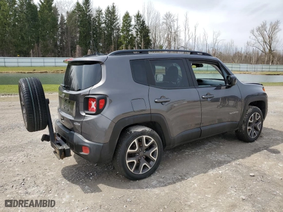 2018 Jeep Renegade Latitude with VIN ZACCJBBB8JPG65986, listed as a Copart auction lot 51521425 with 42,625 mi miles and Salvage Title. Bid and sale history available at carsss.com. Image 3.