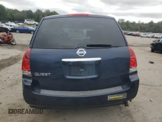 2009 Nissan Quest with VIN 5N1BV28U29N106104, listed as a Copart auction lot 72353264 with 181,928 mi miles and Salvage Title. Bid and sale history available at carsss.com. Image 6.