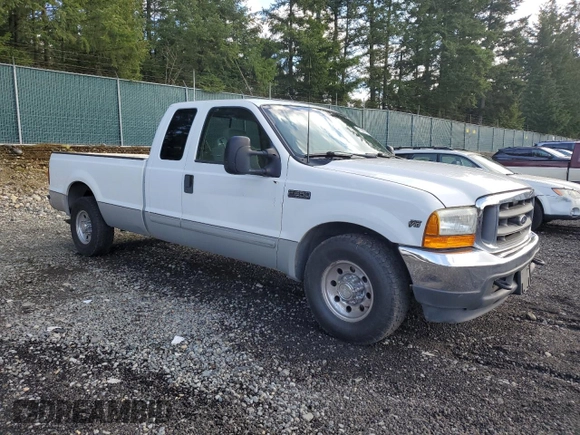 2001 Ford Super Duty F-250 XL with VIN 1FTNX20S11EA95476, listed as a Copart auction lot 47260375 with 168,416 mi miles and Salvage Title. Bid and sale history available at carsss.com. Image 4.