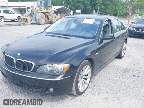 2007 BMW 7 Series 750i with VIN WBAHL83527DT10280, listed as a IAAI auction lot 42195930 with 80,971 mi miles and . Bid and sale history available at carsss.com. Image 2.
