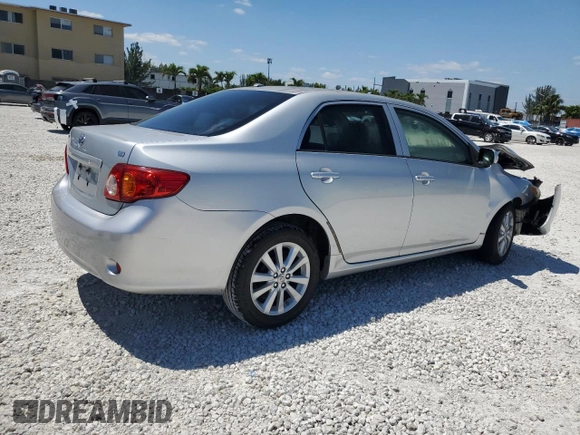 2009 Toyota Corolla with VIN JTDBL40E299062723, listed as a Copart auction lot 52899515 with 183,666 mi miles and Salvage Title. Bid and sale history available at carsss.com. Image 3.