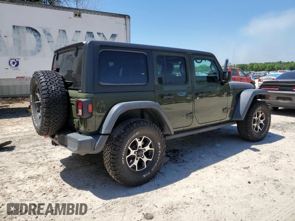 2020 Jeep Wrangler Unlimited Rubicon z VIN 1C4HJXFG9LW291418, wystawiony jako Copart lot #53009235 z przebiegiem 49 613 mil mil oraz Szkoda całkowita • Salvage title. Historia ofert i sprzedaży dostępna na DreamBid. Obrazek 3.