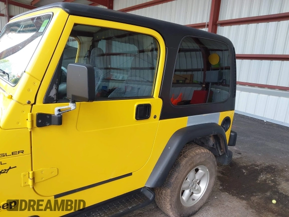 2001 Jeep Wrangler Sport with VIN 1J4FA49S81P370778, listed as a IAAI auction lot 42715015 with 123,259 mi miles and . Bid and sale history available at DreamBid. Image 6.
