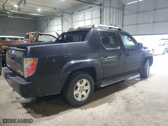 2008 Honda Ridgeline RTL with VIN 2HJYK165X8H531215, listed as a Copart auction lot 45991305 with 205,117 mi miles and Salvage Title. Bid and sale history available at carsss.com. Image 3.