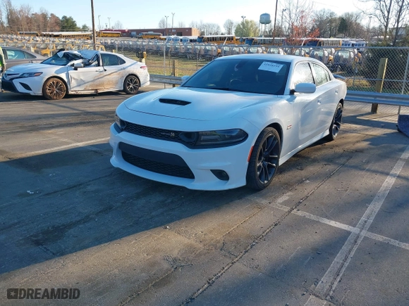 2020 Dodge Charger Scat Pack Widebody with VIN 2C3CDXGJ3LH244092, listed as a IAAI auction lot 41828294 with 107,568 mi miles. Bid and sale history available at carsss.com. Image 18.