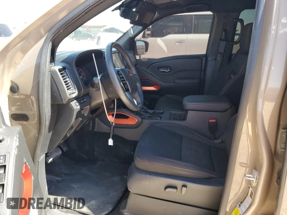 2022 Nissan Frontier Pro-X with VIN 1N6ED1EJ3NN606031, listed as a Copart auction lot 63337253 with 31,947 mi miles and Salvage title. Bid and sale history available at DreamBid. Image 7.