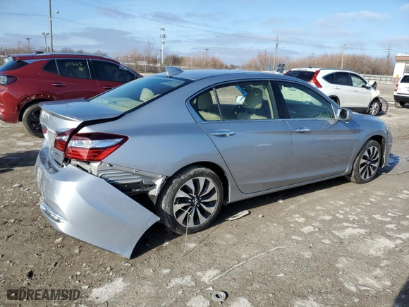 2017 Honda Accord Hybrid EX-L with VIN JHMCR6F56HC015765, listed as a Copart auction lot 86901754 with 166,385 mi miles and Clean Title. Bid and sale history available at carsss.com. Image 3.