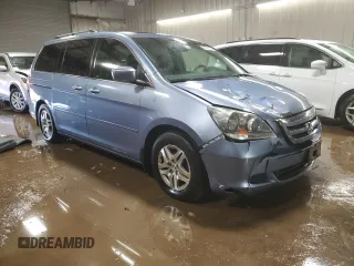 2005 Honda Odyssey EX-L with VIN 5FNRL38725B097759, listed as a Copart auction lot 49485295 with 199,008 mi miles and Salvage title. Bid and sale history available at DreamBid. Image 4.