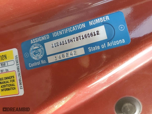 2009 Pontiac G5 with VIN 1G2AS18H797160612, listed as a Copart auction lot 87457564 with 0 mi miles and Salvage Title. Bid and sale history available at carsss.com. Image 12.