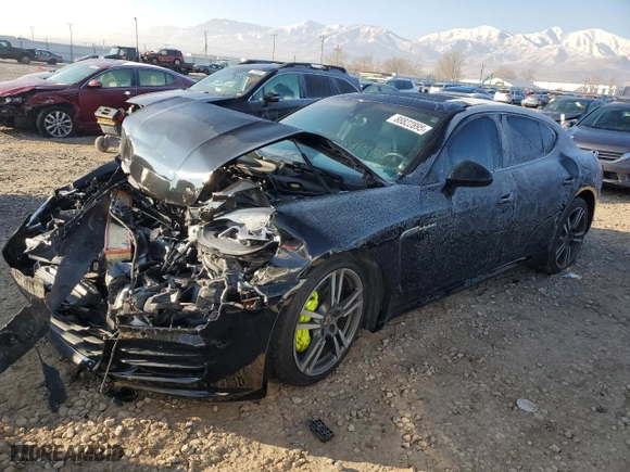 2014 Porsche Panamera S E-Hybrid with VIN WP0AD2A75EL044534, listed as a Copart auction lot 88822895 with 0 mi miles and Salvage Title. Bid and sale history available at carsss.com. Image 1.