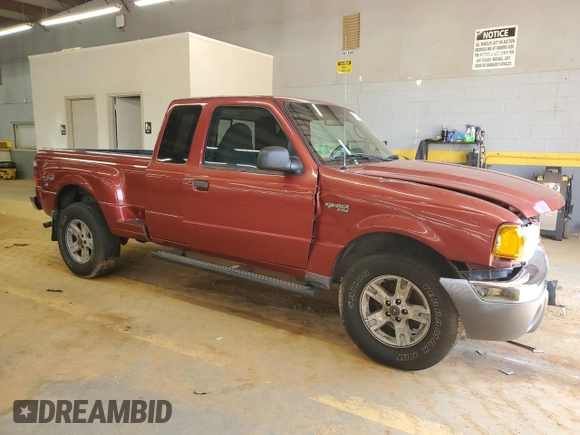 2003 Ford Ranger XL Fleet with VIN 1FTZR45E23PB21049, listed as a Copart auction lot 57033605 with 152,889 mi miles and Salvage title. Bid and sale history available at DreamBid. Image 4.