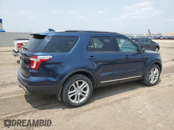 2017 Ford Explorer XLT with VIN 1FM5K8D81HGD16875, listed as a Copart auction lot 57215405 with 114,840 mi miles and Salvage title. Bid and sale history available at DreamBid. Image 3.