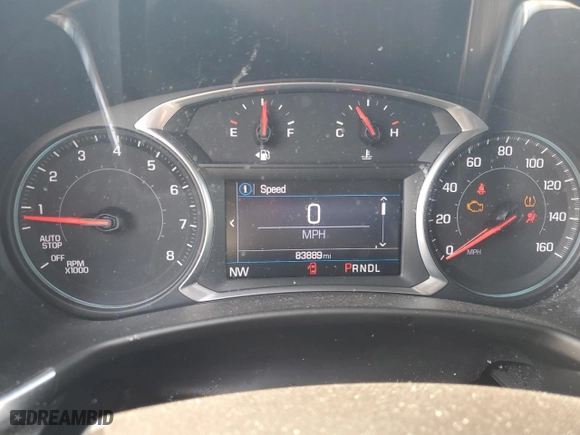 2020 Chevrolet Equinox LT with VIN 2GNAXUEV4L6240487, listed as a Copart auction lot 49124925 with 83,889 mi miles and Salvage Title. Bid and sale history available at carsss.com. Image 9.