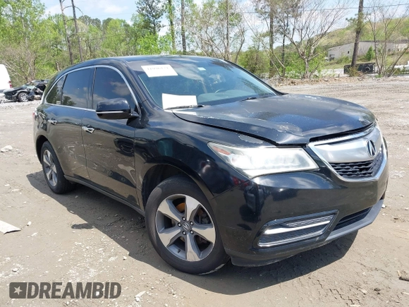 2016 Acura MDX with VIN 5FRYD3H2XGB014559, listed as a IAAI auction lot 41996171 with 154,860 mi miles. Bid and sale history available at carsss.com. Image 13.