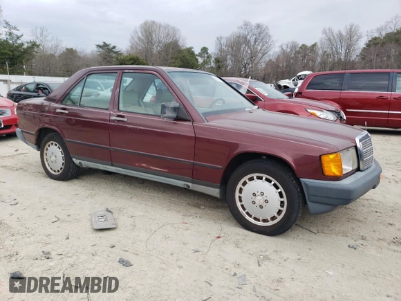 1986 Mercedes-Benz 190 E z VIN WDBDA24D1GF156335, wystawiony jako Copart lot #50976435 z przebiegiem 106 109 mil mil oraz Czysty tytuł • Clean title. Historia ofert i sprzedaży dostępna na DreamBid. Obrazek 4.