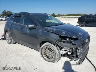 2021 Hyundai Kona SEL with VIN KM8K22AA5MU705375, listed as a Copart auction lot 82861864 with 13,855 mi miles and Non Repairable. Bid and sale history available at carsss.com. Image 4.