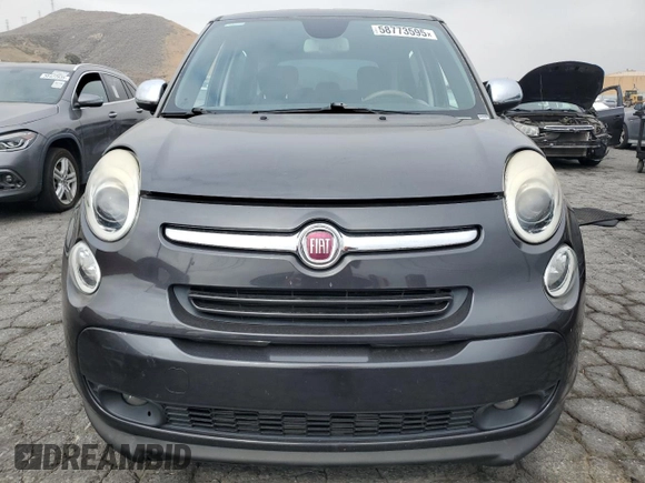 2014 FIAT 500L Lounge with VIN ZFBCFACH6EZ007494, listed as a Copart auction lot 58773595 with 62,893 mi miles and Salvage title. Bid and sale history available at DreamBid. Image 5.