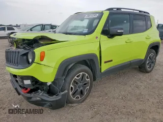 2017 Jeep Renegade Trailhawk with VIN ZACCJBCB8HPF73835, listed as a Copart auction lot 59614285 with 126,223 mi miles and Salvage title. Bid and sale history available at DreamBid. Image 1.