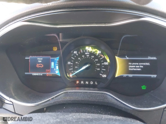2014 Ford Fusion Titanium Hybrid with VIN 3FA6P0RUXER289087, listed as a IAAI auction lot 41418491 with 126,849 mi miles. Bid and sale history available at carsss.com. Image 7.