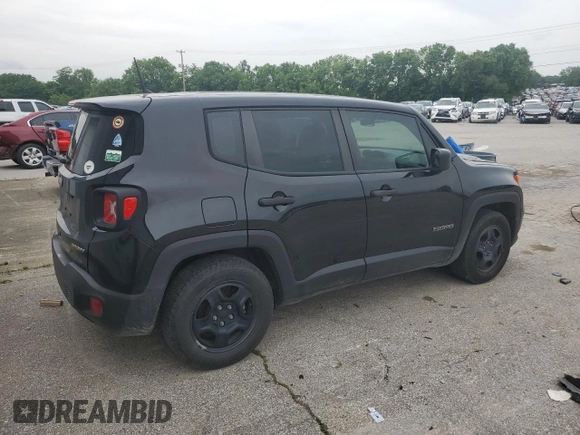 2020 Jeep Renegade Sport z VIN ZACNJAAB2LPL11224, wystawiony jako Copart lot #59463445 z przebiegiem 77 873 mil mil oraz Szkoda całkowita • Salvage title. Historia ofert i sprzedaży dostępna na DreamBid. Obrazek 3.
