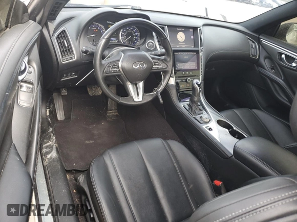 2017 Infiniti Q60 Premium with VIN JN1CV7EK5HM110860, listed as a Copart auction lot 47851095 with 93,742 mi miles and Salvage title. Bid and sale history available at DreamBid. Image 8.