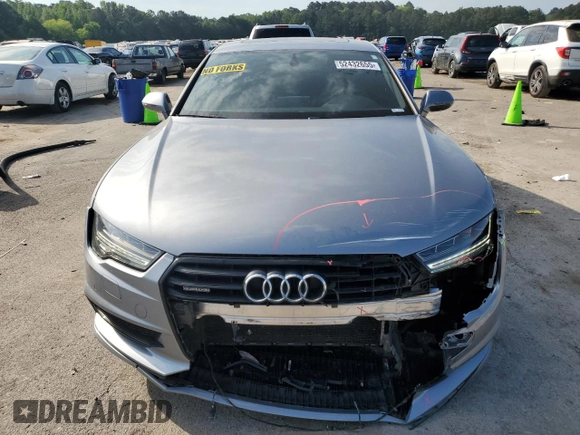2017 Audi A7 Premium Plus with VIN WAUW2AFC1HN053703, listed as a Copart auction lot 52432655 with 86,090 mi miles and Salvage Title. Bid and sale history available at carsss.com. Image 5.