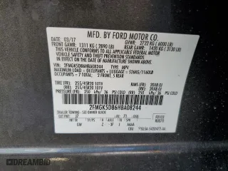2017 Ford Flex Limited with VIN 2FMGK5D86HBA08244, listed as a Copart auction lot 73037994 with 75,090 mi miles and Salvage Title. Bid and sale history available at carsss.com. Image 13.