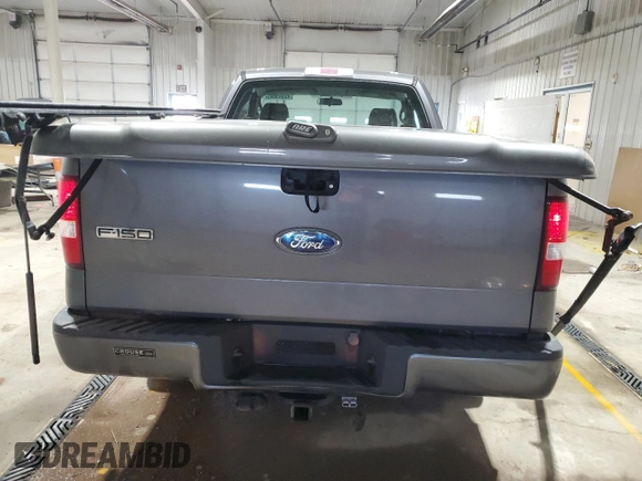 2008 Ford F-150 XL with VIN 1FTRF12W08KD88585, listed as a Copart auction lot 45345645 with 104,791 mi miles and Salvage title. Bid and sale history available at DreamBid. Image 6.